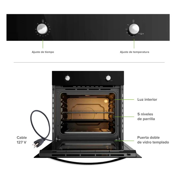Horno empotrable a gas 58 L - Image 3