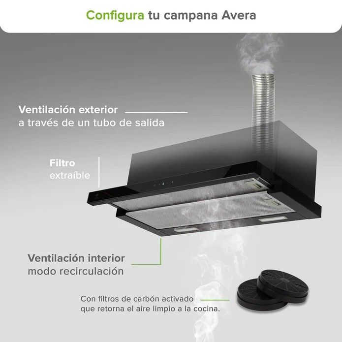 Campana de pared escondida 80 cm - Image 4